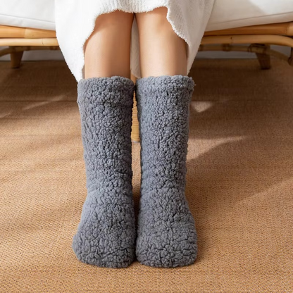 Warm Fuzzy Cozy Winter Socks with Grip Soles