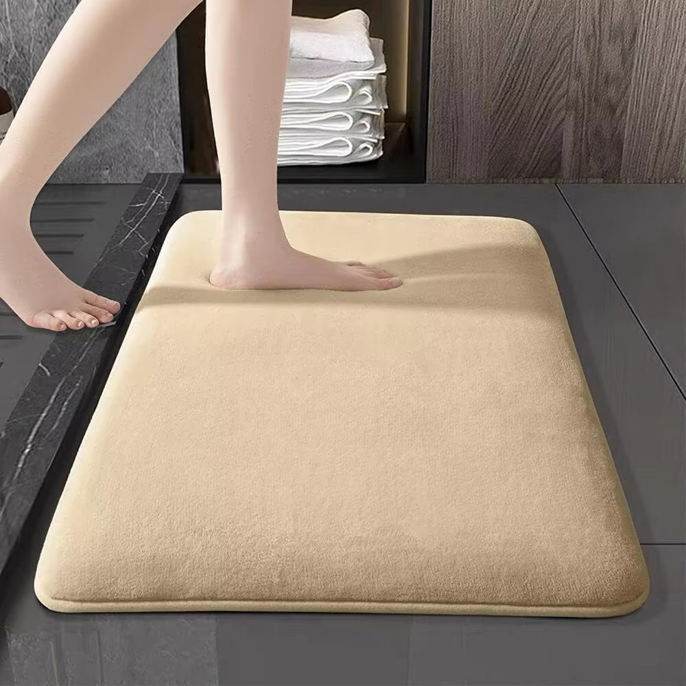 Soft Plush Non-Slip Coral Bath Rug