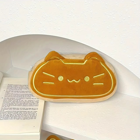 Big Soft Kitten Pencil Bag - Hehif