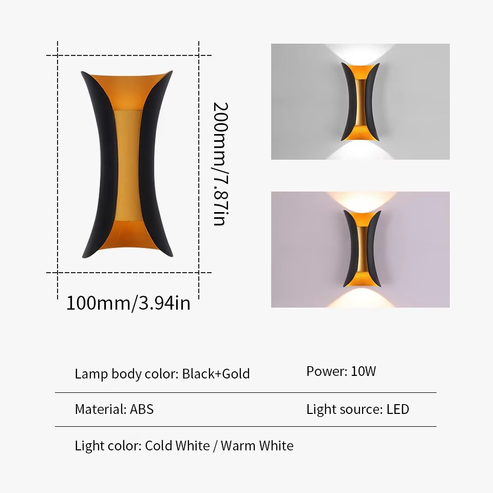 Stylish Outdoor LED Wall Light – Waterproof and Compact