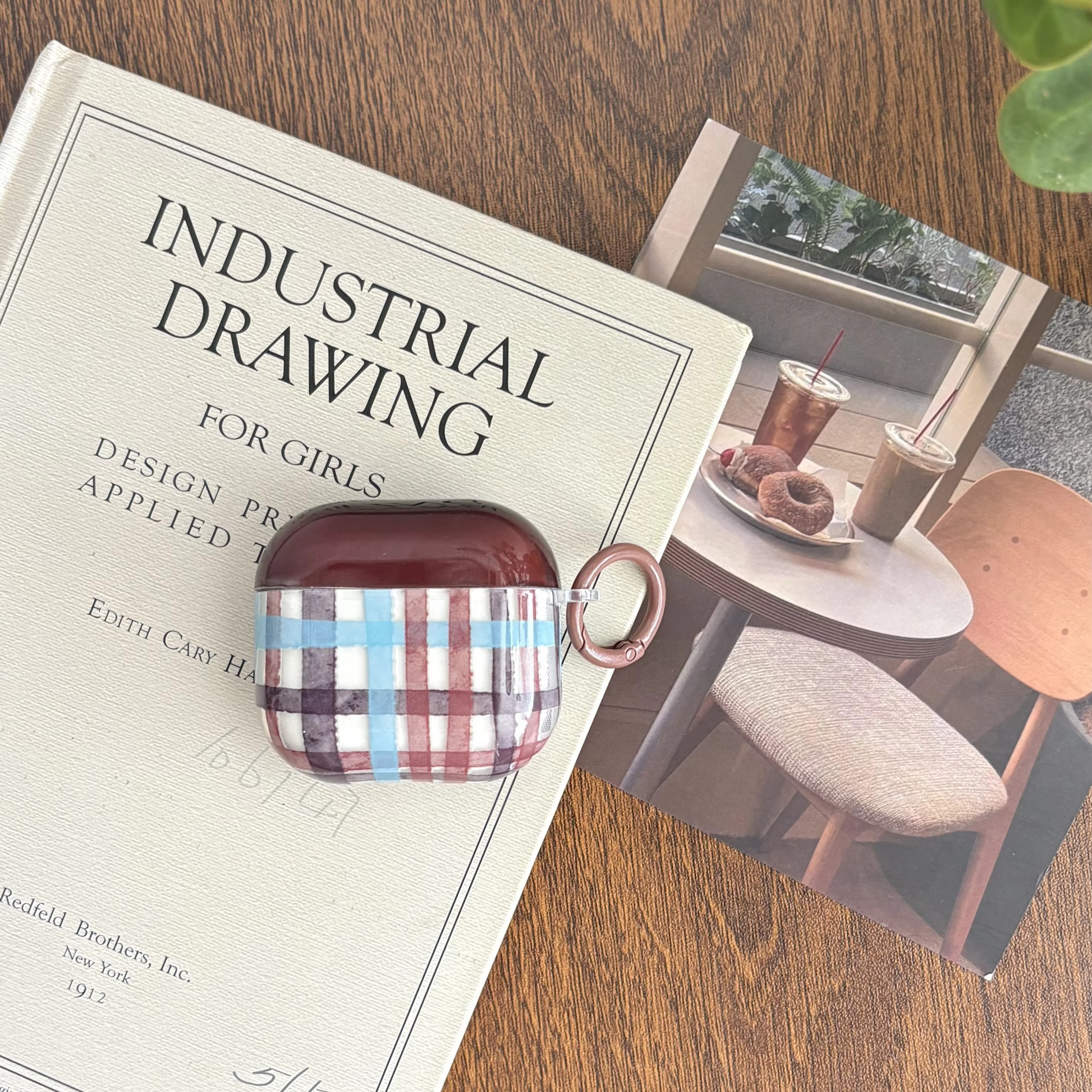 Classic Brown Plaid Headphone Cover - Hehif