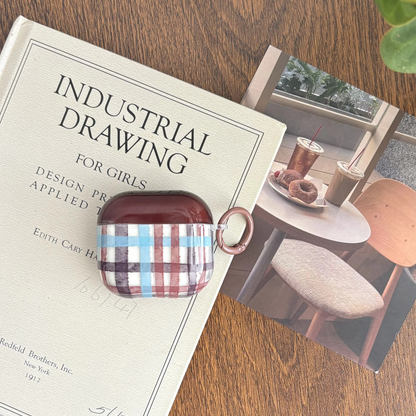 Classic Brown Plaid Headphone Cover - Hehif