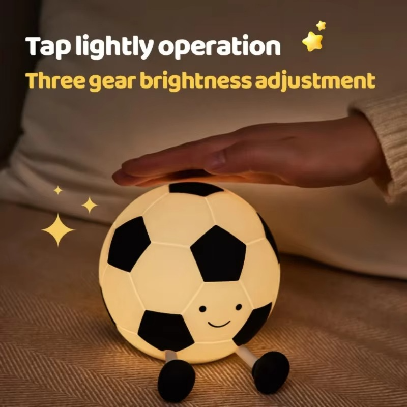 LED Soccer Night Lamp with Adjustable Brightness
