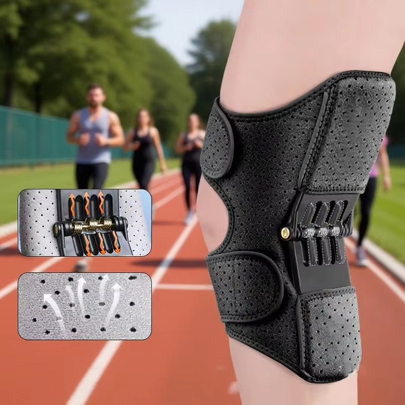 Flexible Knee Support Wrap with Enhanced Stability Springs