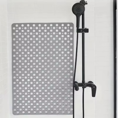 Anti-Slip Bathroom Shower Mat with Suction Cups and Drainage