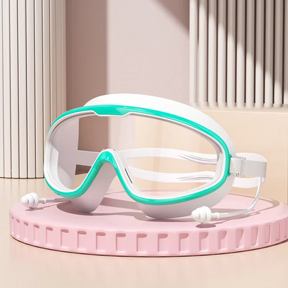 Clear Lens Swim Goggles - Waterproof Anti Fog Swimming Mask