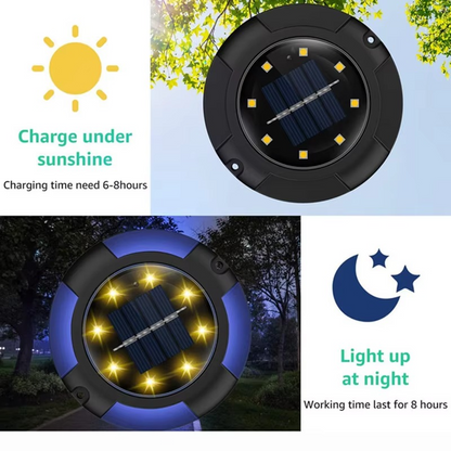 Colorful Outdoor Solar Powered LED Path Lights