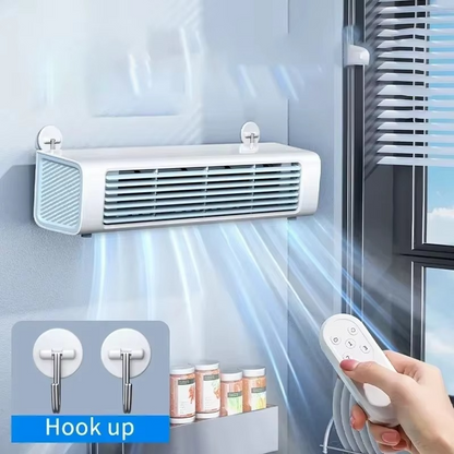 Silent Slim Wall Fan - Compact Home Air Circulator