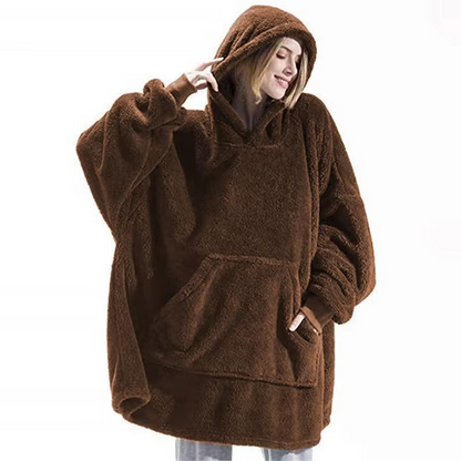 Cozy Large Throw Hooded Blanket for Him and Her