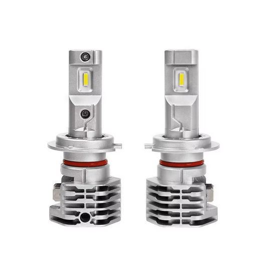 Bright 2-Pack LED Headlight Bulbs H4 H7 12V 24V - Hehif