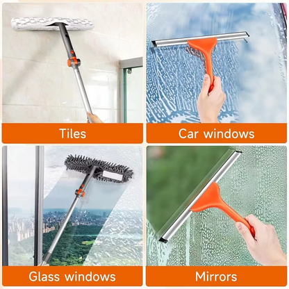 Adjustable Window Cleaner with Extendable Handle Kit