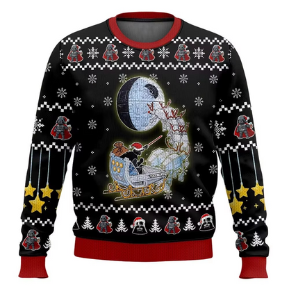 Fun Darth Vader Christmas Sweatshirt for Men Women