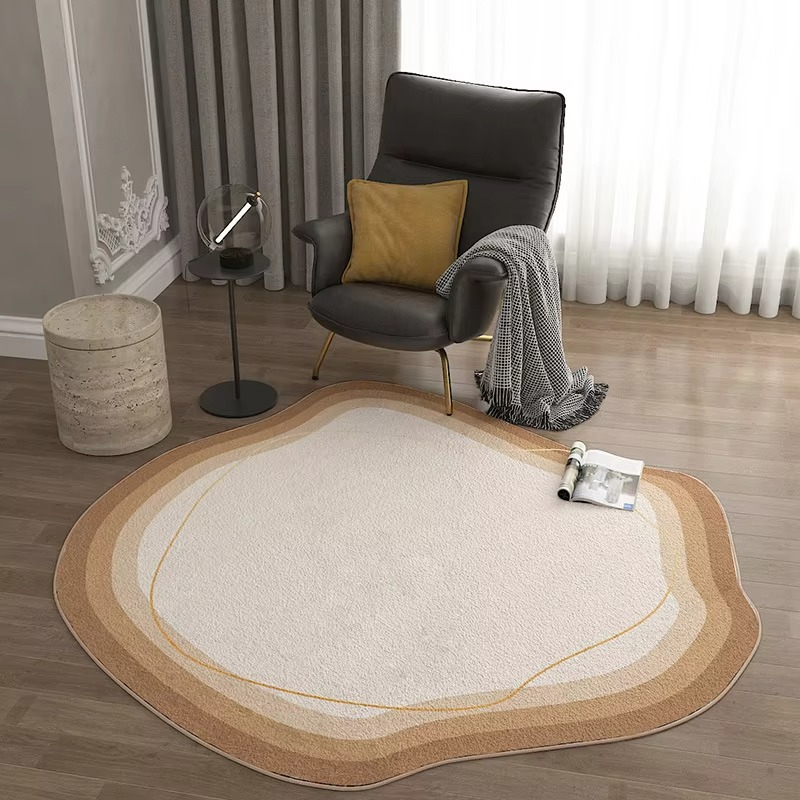 Soft Shaggy Round Area Rug for Home Decor - Hehif