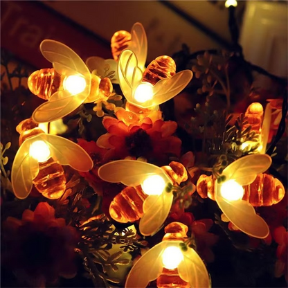 Colorful Outdoor Solar Bee Fairy Lights