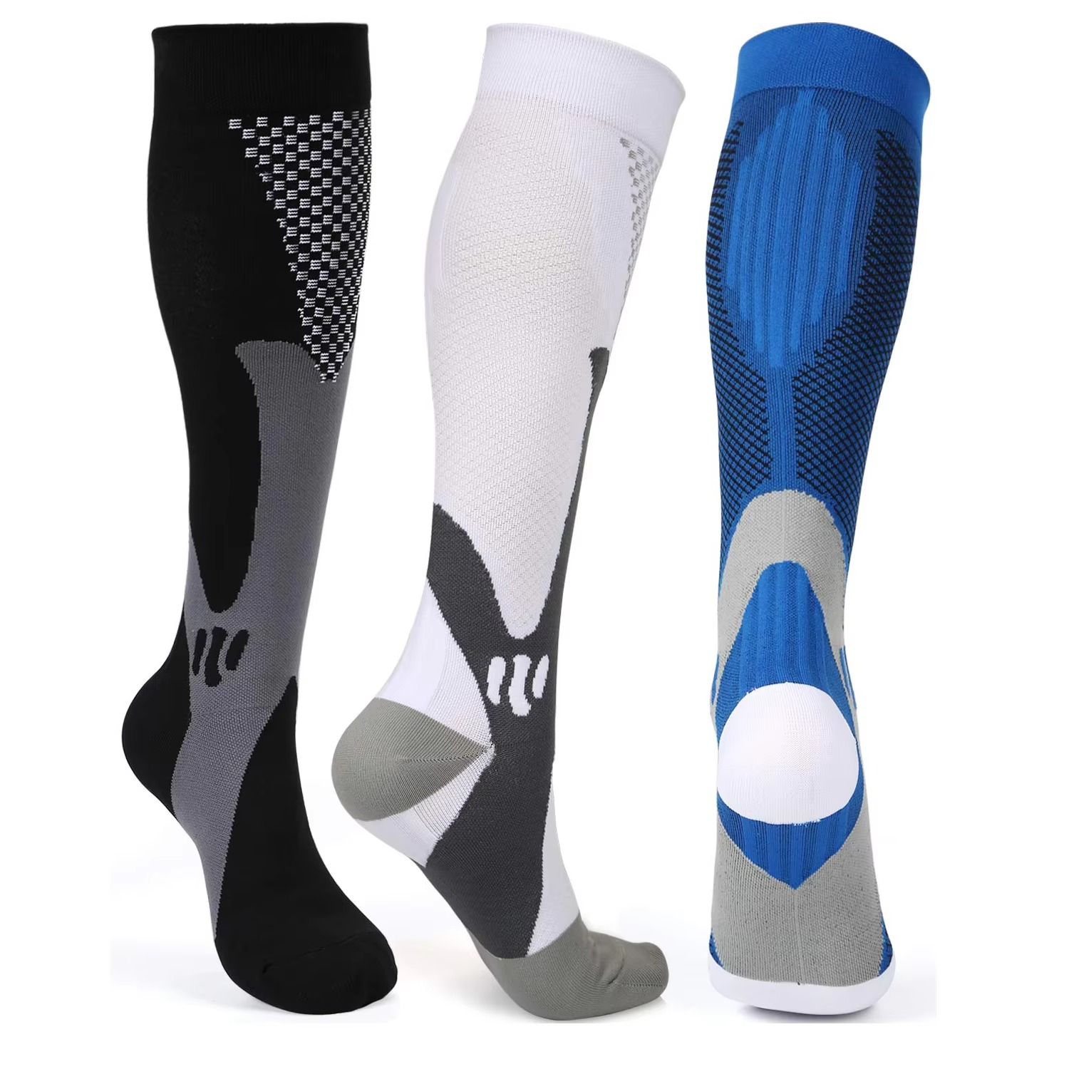 Men's Comfortable Knee High Compression Socks - Hehif