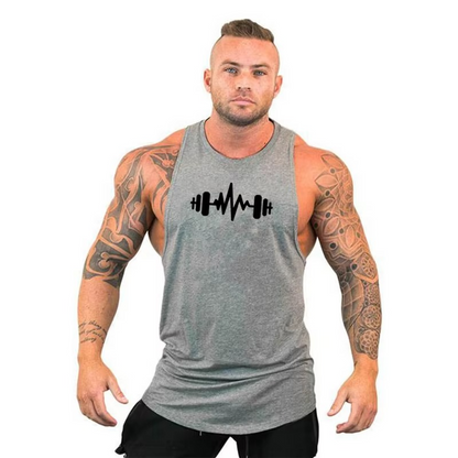 Men's Breathable Gym Vest - Sports Sleeveless Tank Top
