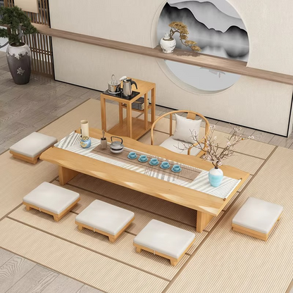Natural Wooden Japanese Coffee Table