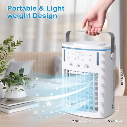 Portable 3-Speed Air Cooler with Remote and Timer