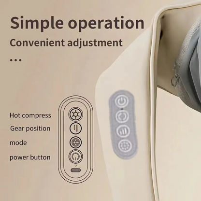 Portable Electric Shoulder and Neck Massager for Back Pain Relief