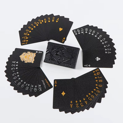 Premium Waterproof Gold Coated Playing Cards