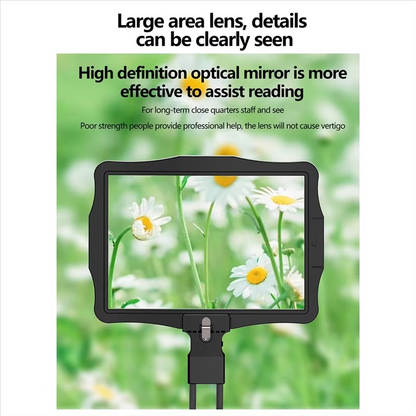 Bright Adjustable Handsfree Magnifying Lamp with 5X Lens