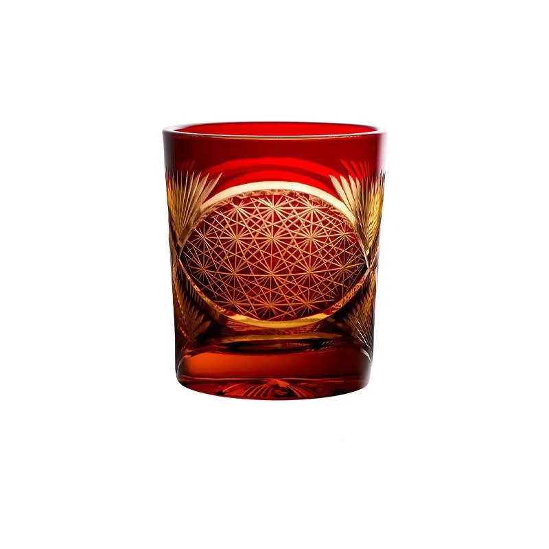 Luxury Cut Crystal Whiskey Tumbler Glass
