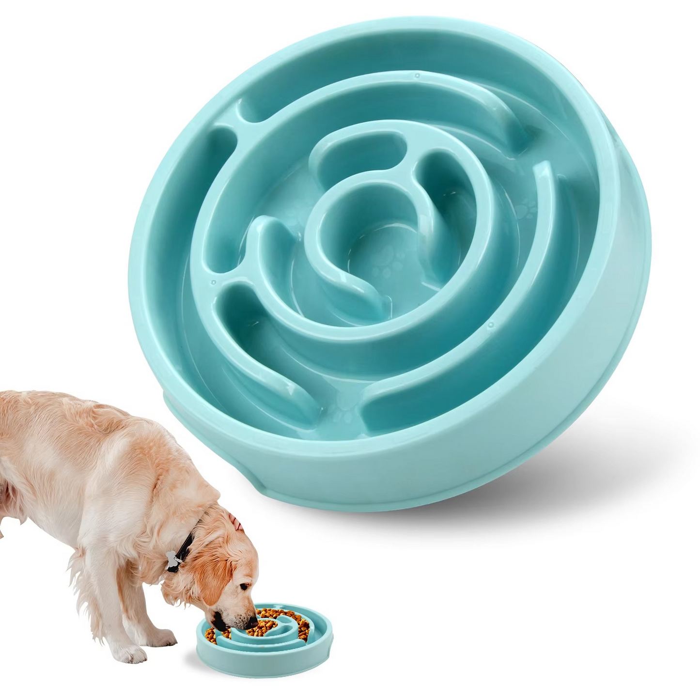 Durable Pet Slow Feed Bowl - Safe for All Pets
