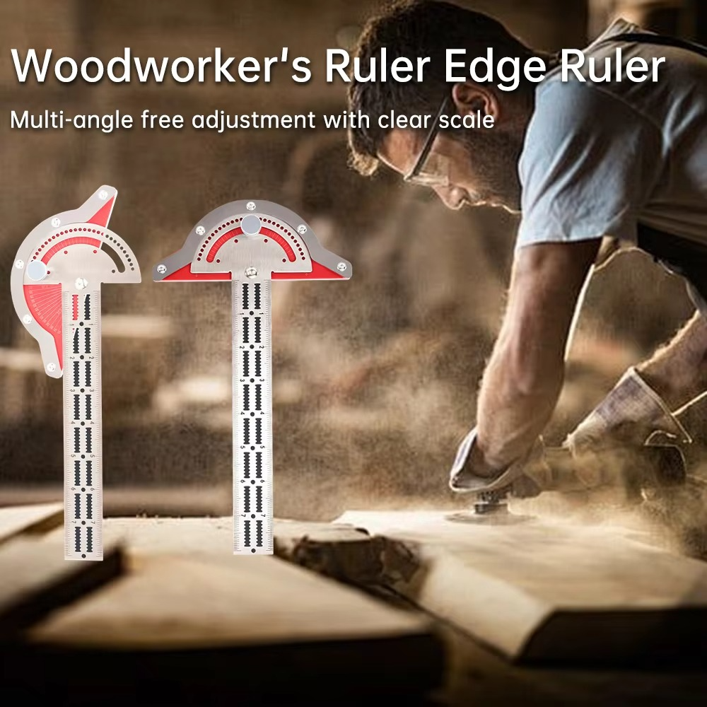 Accurate Metal Carpenter Square and Edge Guide Ruler