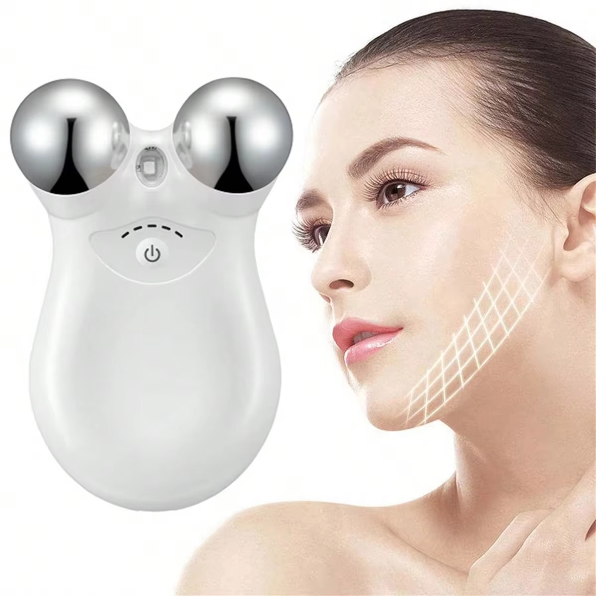 Advanced 2-in-1 Facial Toning Device RF & EMS - Hehif