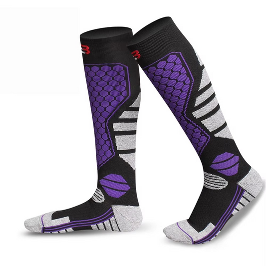 Warm Winter Ski Socks Anti Slip Moisture Wicking High Compression - Hehif