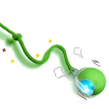 Interactive Cat Toy with Moving Tail and Rechargeable Battery