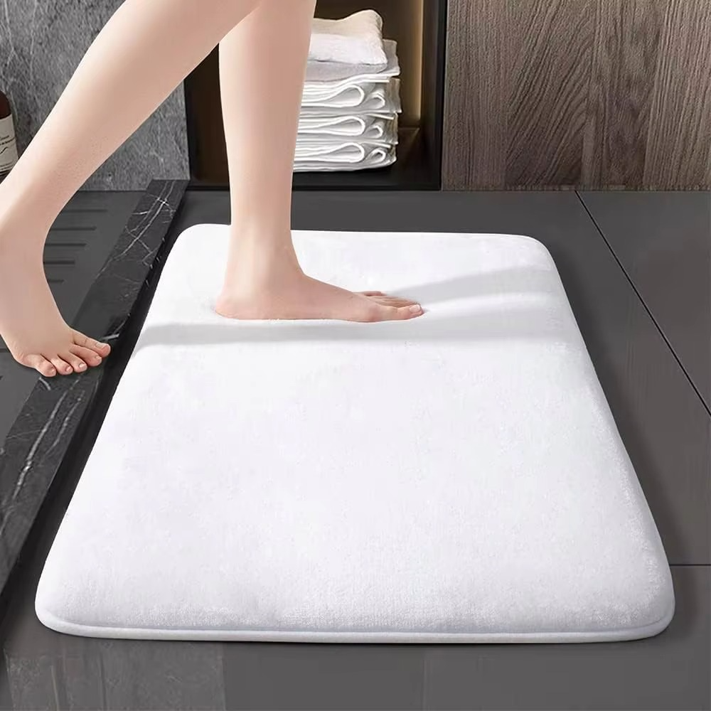Soft Plush Non-Slip Coral Bath Rug