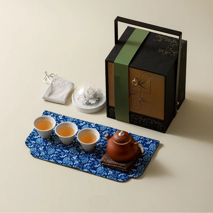 Artisanal Lavender Ceramic Teapot with Cups