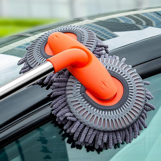 Soft Microfiber Auto Cleaning Mop with Extendable Handle - Hehif