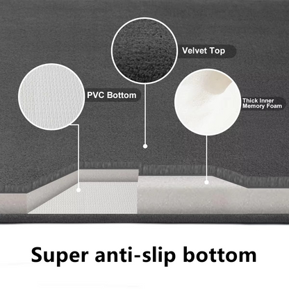 Soft Plush Non-Slip Coral Bath Rug