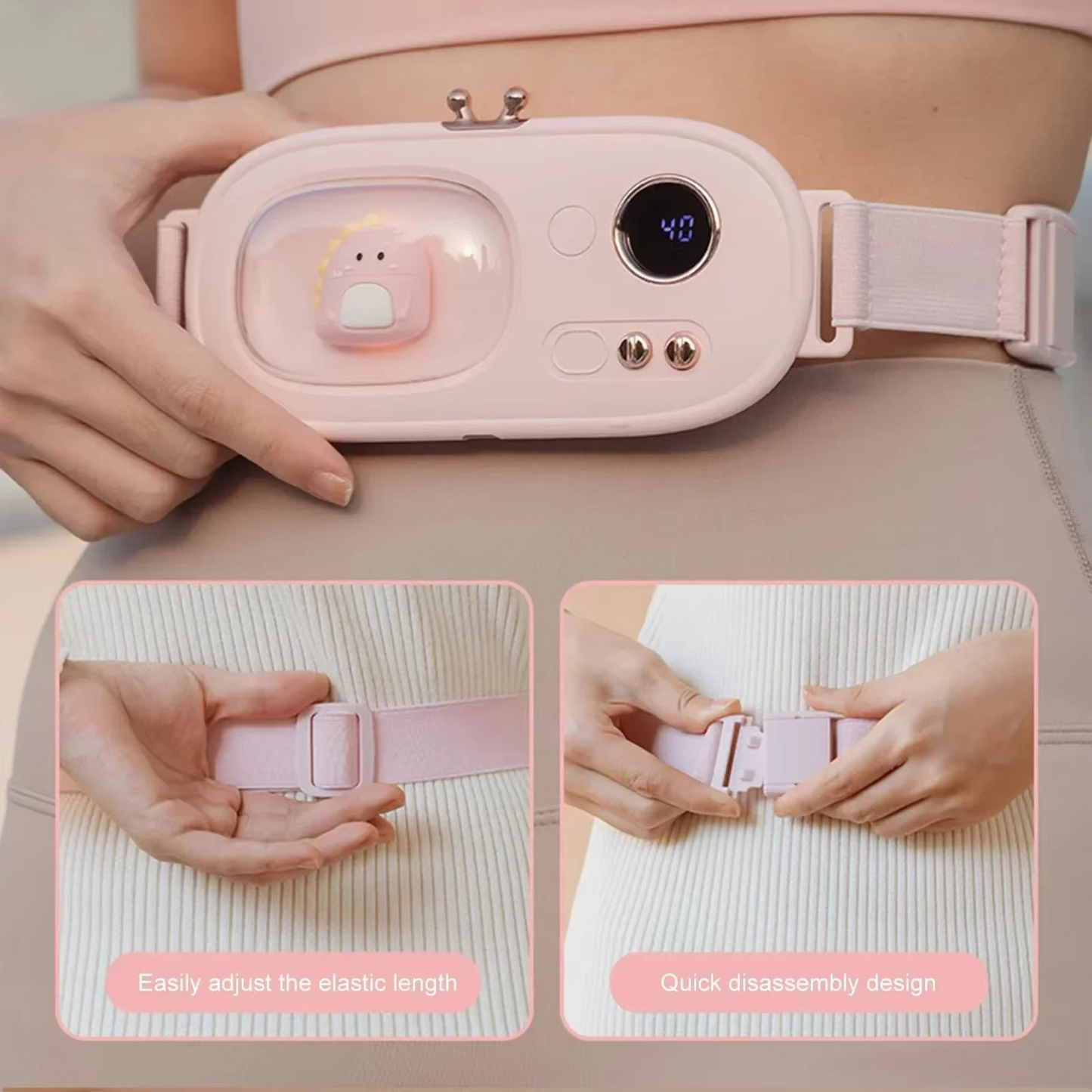 Heat Therapy Waist Wrap, Rechargeable Warm Belt