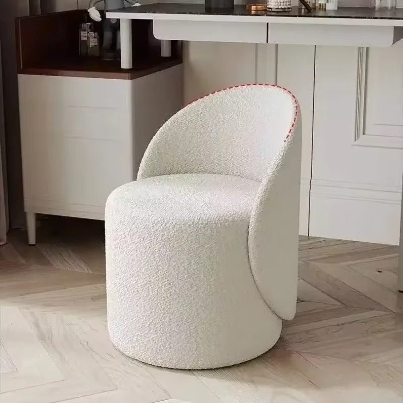 Comfortable Swivel Vanity Stool with Padded Seat