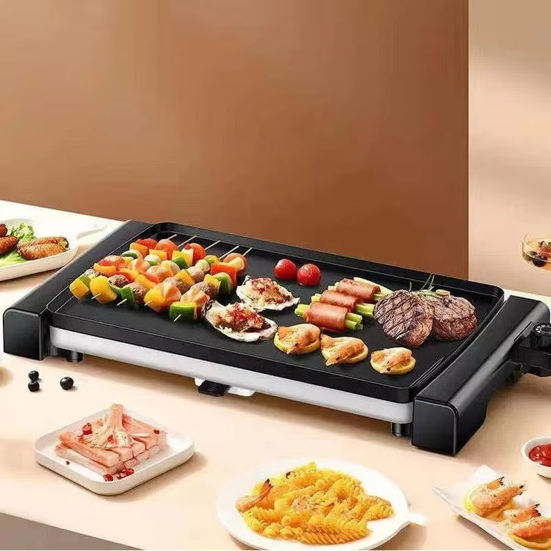 Compact Indoor Electric BBQ Non Stick Grill 1366W