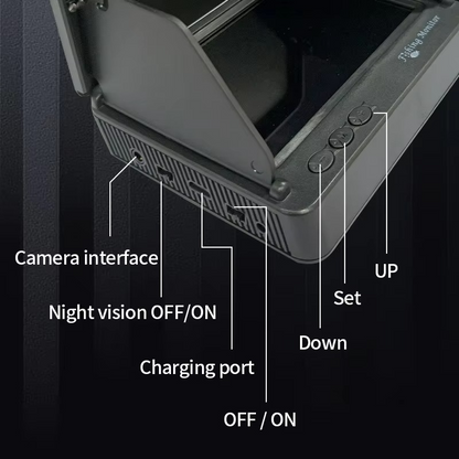 Compact 1080P Waterproof Fish Finder Camera with 4.3 LCD Night Vision