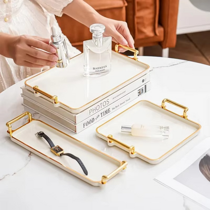 Stylish Plastic Serving Storage Tray