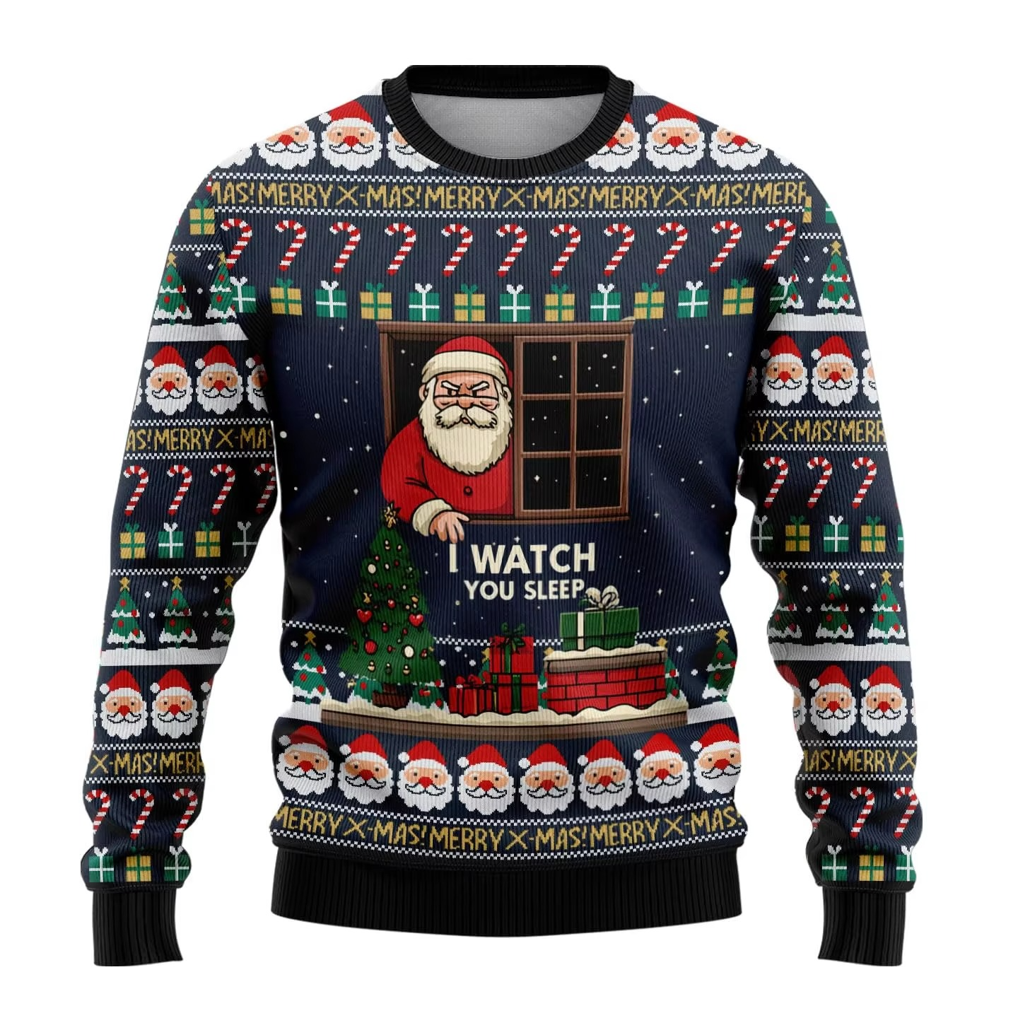 Humorous Beer Xmas Sweater Long Sleeve Funny Print