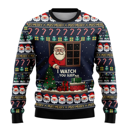 Humorous Beer Xmas Sweater Long Sleeve Funny Print