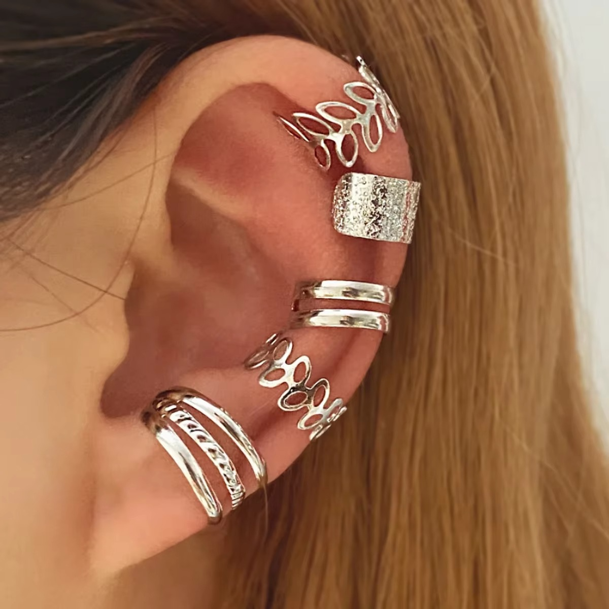 Luxury Metallic Clip On Earrings for Women