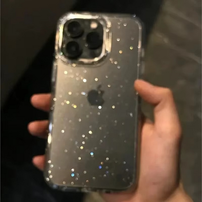 Sparkly Clear Protective Phone Case Soft Transparent Cover