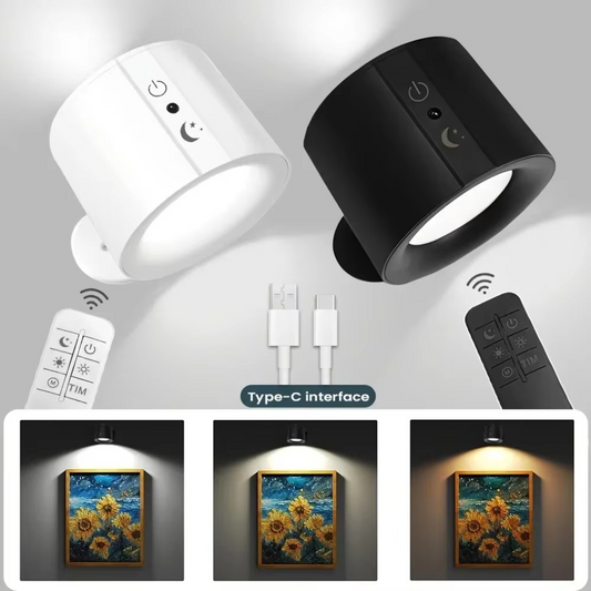 Portable LED Wall Light - Adjustable and Cordless - Hehif