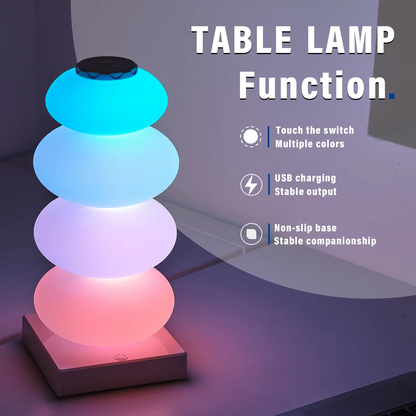 Slim RGB Nightstand Lamp with Touch Sensor