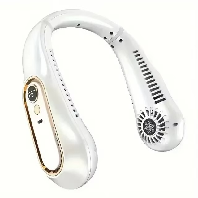 Compact Personal Neck Cooler Fan Rechargeable Wearable