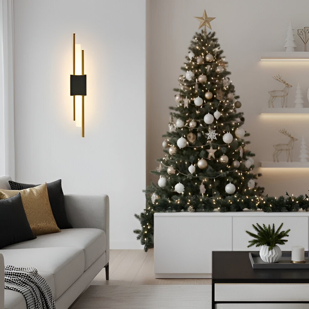 Sleek LED Wall Lamp with Color Changing Light