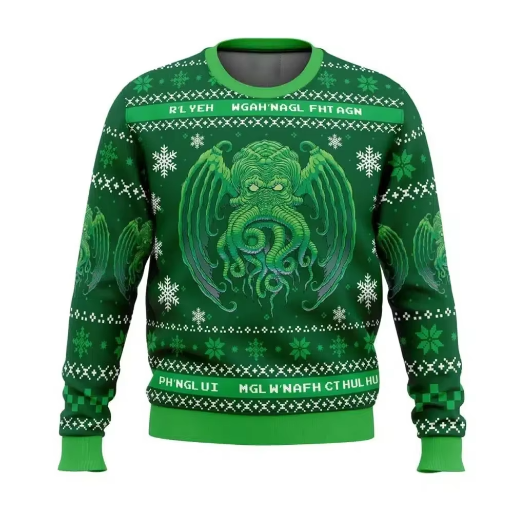 Funny Holiday Graphic Sweater for Men