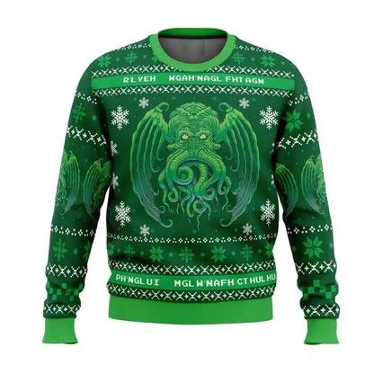 Funny Holiday Graphic Sweater for Men